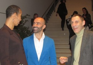 Emio Greco entouré de Estelle Reine Adélaïde et Philippe Oualid à la Mairie de Marseille,le 24 Avril 2014.Photo de C.Da Silva