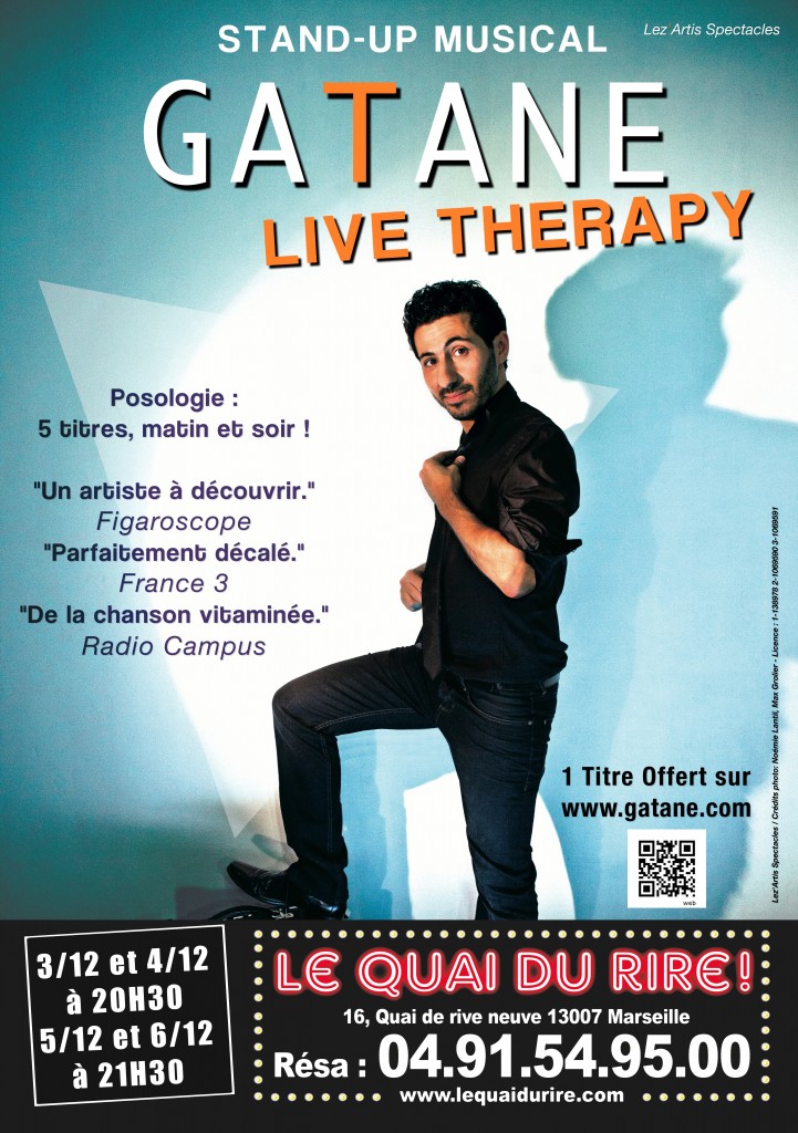 AFFICHE QUAI RIRE DEF GATANE DECEMBRE 2014