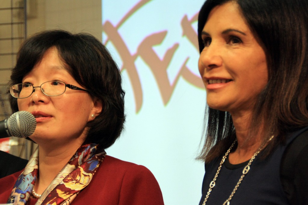 Madame Le Consul Général de Chine à Marseille, YU Jinsong, et Nora Preziosi